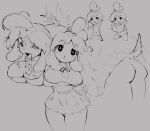  &lt;3 animal_crossing anthro bell bodily_fluids bottomwear breasts butt butt_shot canid canine canis clothed clothing cum cum_in_mouth cum_inside cum_on_breasts domestic_dog female genital_fluids hi_res isabelle_(animal_crossing) mammal nintendo no_underwear open_mouth sanikink skirt tailwag tongue tongue_out video_games 