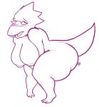  alphys anthro big_breasts big_butt blush breasts buckteeth butt desbjust embarrassed eyewear female glasses hi_res huge_breasts huge_butt huge_thighs hunched_over inverted_nipples looking_at_viewer nipples non-mammal_breasts nude open_mouth reptile scalie solo teeth thick_tail thick_thighs undertale video_games voluptuous wide_hips 