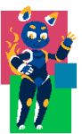  2018 4_fingers alpha_channel ambiguous_gender android anthro blue_body digital_media_(artwork) domestic_cat e621 esix felid feline felis fingers frigadae gesture hand_on_hip low_res machine mammal mascot pixel_(artwork) robot simple_background smile solo standing transparent_background waving yellow_eyes 