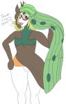  2015 alternate_species bianca_(pok&eacute;mon) blonde_hair clothing dialogue eyewear female flat_chested glasses green_eyes green_hair hair hand_on_hip hat headgear headwear idrawmolly implied_transformation legendary_pok&eacute;mon looking_at_viewer meloetta music musical_note nintendo not_furry nude pok&eacute;mon pok&eacute;mon_(species) pussy robe simple_background singer solo text thick_thighs video_games white_background white_skin wide_hips 