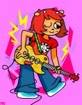  bovid caprine clothed clothing fur guitar hair lammy_lamb mammal musical_instrument orange_body orange_fur parappa_the_rapper red_hair sheep sony_corporation sony_interactive_entertainment um_jammer_lammy unknown_artist video_games 