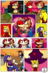  absurd_res being_watched bernadette_hedgehog clothed clothing comic female female/female french_kissing hi_res kissing looking_at_another lupe_the_wolf making_out masturbation open_mouth rosemary_prower sally_acorn sonic_(series) tinydevilhorns tinydevilhorns_(artist) tongue tongue_out zooey_the_fox 