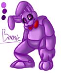  2014 bonnie_(fnaf) bow_tie five_nights_at_freddy&#039;s hi_res lagomorph leporid looking_at_viewer male mammal purple_eyes rabbit renee-moonveil simple_background video_games white_background 