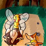  1:1 anal anal_penetration animal_genitalia arthropod balls beedrill buizel claws cray_(taiden2) duo erection hi_res humanoid_penis male male/male nintendo penetration penis pok&eacute;mon pok&eacute;mon_(species) sandslash sex taiden2 video_games 
