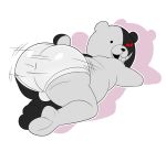  big_butt butt clothing danganronpa genetic_chimerism hi_res jerseydevil male mammal monokuma solo underwear ursid 