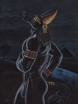  anthro anubian_jackal anubis bulge canid canine canis deity egyptian_mythology jackal male mammal middle_eastern_mythology mythology solo tristanalexander 