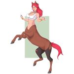  ! 1:1 2019 absurd_res alpha_channel bracelet breasts centaur choker clothing equid equid_taur female freckles hair hi_res hooves jewelry mammal mammal_taur navel necklace red_eyes red_hair ruby_(unidentified-tf) simple_background solo surprise taur torn_clothing transformation transparent_background unidentified-tf 