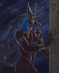  anthro anubian_jackal anubis canid canine canis deity egyptian_mythology jackal male mammal middle_eastern_mythology mythology solo tristanalexander 