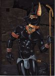  anthro anubian_jackal anubis bulge canid canine canis deity egyptian_mythology jackal male mammal middle_eastern_mythology mythology solo tristanalexander 