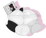  big_butt butt clothing danganronpa genetic_chimerism hi_res jerseydevil male monokuma solo underwear 