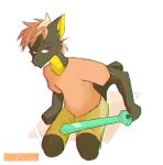  2017 absurd_res anthro clothed clothing digital_media_(artwork) dragon hi_res horn male melee_weapon mynameiscomic preston_gage sitting solo sword weapon 