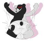  big_butt butt clothing danganronpa genetic_chimerism hi_res jerseydevil male mammal monokuma underwear ursid 