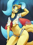  2019 anthro blue_eyes breasts clothed clothing digital_media_(artwork) eyelashes female fish freckles looking_at_viewer marine my_little_pony my_little_pony_the_movie navel open_mouth open_smile princess_skystar_(mlp) seahorse shirt smile solo syngnathid syngnathiform topwear translucent translucent_clothing translucent_shirt translucent_topwear under_boob underwater underwear water wet wet_clothing wet_shirt wet_topwear zwitterkitsune 