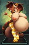  2019 anthro arm_warmers armwear belly big_belly big_breasts breasts clothing digital_media_(artwork) don_ko female hi_res huge_breasts hyper hyper_belly inverted_nipples legwear navel nipples open_mouth overweight overweight_female reptile scalie slightly_chubby smile snake solo stockings thick_thighs thigh_highs tongue wide_hips 