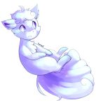  2016 alolan_vulpix alpha_channel ambiguous_gender canid canine cool_colors feral fur hi_res honrupi looking_at_viewer mammal multi_tail nintendo parted_lips pok&eacute;mon pok&eacute;mon_(species) regional_variant simple_background transparent_background video_games white_body white_fur 