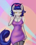  anthro breasts clothing dress earth_pony equid equine fafecalus female hi_res horse invalid_tag legwear mammal my_little_pony pony stockings 