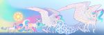  2019 absurd_res ambiguous_gender cutie_mark digital_media_(artwork) equid feathered_wings feathers feral friendship_is_magic hi_res hooves horn mammal my_little_pony princess_celestia_(mlp) smile solo turnipberry unicorn white_body white_feathers winged_unicorn wings 