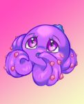  blue_body blue_skin breasts cephalopod coleoid fak&eacute;mon female marine mollusk nipples octai octopodiform open_mouth pink_body pink_skin pok&eacute;mon_clover purple_body purple_skin solo unknown_artist video_games 