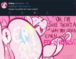  anus body_writing dialogue equid equine female feral friendship_is_magic hi_res mammal my_little_pony pinkie_pie_(mlp) poneboning pussy 