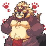  2019 anthro belly black_nose blush canid canine clothing fundoshi goemon_(tas) humanoid_hands japanese_clothing jerry_5779 male mammal moobs navel neruneru8 nipples one_eye_closed overweight overweight_male raccoon_dog simple_background solo tanuki teeth tokyo_afterschool_summoners underwear video_games white_background wink 