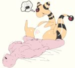  abdominal_bulge absurd_res ampharos biped blush exed_eyes female feral hi_res human male male/female mammal nintendo penetration pok&eacute;mon pok&eacute;mon_(species) sex vaginal vaginal_penetration video_games 