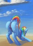  eqlipse_(artist) equid equine exposed female feral friendship_is_magic hi_res horse mammal my_little_pony nude pony pussy rainbow_dash_(mlp) solo teats 