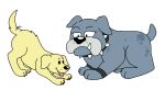  black_eyes blue_body blue_fur canid canine canis collar domestic_dog fak&eacute;mon fur mammal masdawg pasdawg pok&eacute;mon_clover stretchnsnort unknown_artist video_games yellow_due 