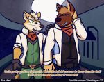  animated butt canid canine canis comic domestic_dog english_text fox_mccloud german_shepherd herding_dog male male/male mammal neckerchief nintendo pastoral_dog space star_fox text ventkazemaru video_games whiskers 