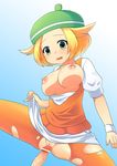  1girl bel_(pokemon) bell_(pokemon) blonde_hair blush breasts breasts_outside censored hat large_breasts nipples open_clothes pantyhose penis pokemon pokemon_(game) pokemon_bw pokke_(potch_pocket) pussy sex short_hair solo_focus spread_legs tears torn_clothes vaginal 