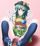  cum feet foot footjob footwear komeiji_koishi penis sock_on_penis sockjob socks touhou 