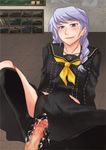  atlus crossdress crossdressing cum feet foot footjob footwear narukami_yuu penis persona protagonist_(persona_4) seta_souji sock_on_penis sockjob socks trap 