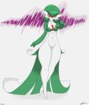  abstract_background breasts clothing curvaceous dress female frown gardevoir glistening glistening_body glistening_skin hi_res humanoid jeffthehusky nintendo not_furry pok&eacute;mon pok&eacute;mon_(species) reaching red_eyes solo standing thick_thighs video_games white_body white_skin 