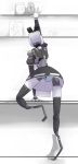  clothing female hi_res machine maid_uniform maximumpingas not_furry panties reaching robot solo underwear uniform upskirt 