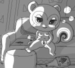  alcohol animal_crossing anthro anus beverage breasts drunk female furniture line_art looking_at_viewer mammal monochrome nintendo pawpads pecan_(animal_crossing) presenting presenting_pussy pussy rodent sciurid simski sofa solo spread_legs spread_pussy spreading substance_intoxication video_games wine 