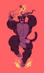  2019 3_eyes 5_fingers 5_toes abs action_pose anthro balls biceps claws demon dirtyyeen domestic_cat ear_piercing ear_ring facial_piercing felid feline felis feral fingers fire fur hi_res humanoid_penis looking_at_viewer male mammal multi_eye muscular muscular_male nails navel navel_piercing nipple_piercing nipple_ring nipples nose_piercing nose_ring nude open_mouth open_smile penis piercing pose purple_body purple_fur purple_skin reptile scalie sharp_claws sharp_nails sharp_teeth smile snake solo_focus teeth thick_thighs toenails toes tongue tongue_out vein veiny_penis 