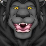  1:1 black_lion_god felid hi_res leonheart54115 lion macro male male_pred mammal mouth_shot open_mouth pantherine uvula vore 