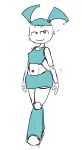  breasts clothed clothing female hi_res jenny_wakeman machine maximumpingas midriff my_life_as_a_teenage_robot nickelodeon not_furry robot smile solo 
