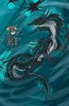  abyssal_lagiacrus ambiguous_gender capcom claws digital_media_(artwork) duo feral hi_res lagiacrus leviathan_(mh) monster_hunter piktips video_games 