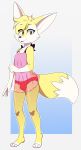  2019 absurd_res anthro bulge canid canine clothed clothing digital_drawing_(artwork) digital_media_(artwork) fingers fox fur girly hair hi_res looking_at_viewer male mammal open_mouth panties simple_background smile solo underwear ziggy_fox 