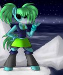  2014 black_sclera clothed clothing cyber_strike equid equine female green_eyes hi_res horse looking_at_viewer mammal my_little_pony navel pony renee-moonveil 