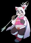  2019 alternate_version_at_source better_version_at_source black_background cape clothing giant_panda hi_res hoodie magic_user male mammal navel one_eye_closed open_mouth shockstk simple_background staff topwear ursid 