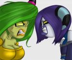  2014 angry blue_eyes breasts clothed clothing facial_piercing female freckles humanoid lip_piercing male piercing renee-moonveil simple_background sonic_(series) white_background zeena zor 