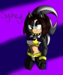  2014 clothed clothing eulipotyphlan fan_character female hedgehog hi_res mammal navel renee-moonveil solo sonic_(series) yellow_eyes 