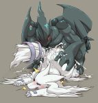  2019 ambiguous_penetration blue_eyes blush bodily_fluids claws dragon duo ejaculation enryo female front_view fur genital_fluids legendary_pok&eacute;mon looking_pleasured male male/female nintendo open_mouth penetration pok&eacute;mon pok&eacute;mon_(species) pussy_juice red_eyes reptile reshiram saliva scalie sex simple_background tongue video_games white_body white_fur zekrom 