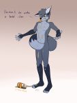 2019 4_toes 5_fingers annoyed anthro beverage bubble_tea canid canine digital_media_(artwork) drinking_straw fingers fox fur grey_body grey_fur hair hi_res male mammal meme multicolored_body multicolored_fur nude simple_background solo spill spilled_drink standing starrffax starrffax_(fox_sona) tea text toes two_tone_body two_tone_fur wet 