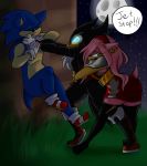  amy_rose bodily_fluids crying eulipotyphlan female hedgehog jet_the_hawk male mammal moon renee-moonveil sonic_(series) sonic_riders strangling tears 