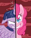  2014 duo equid equine female friendship_is_magic hi_res horn horse mammal my_little_pony pinkie_pie_(mlp) pony renee-moonveil smile smile_hd soul_devouring_eyes twilight_sparkle_(mlp) vein winged_unicorn wings 