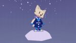 16:9 animated anthro arctic_fox canid canine clothed clothing disney female fox front_view fuel_(artist) fur jacket mammal skye_(zootopia) snow snowing solo standing tailwag toeless_legwear topwear vertical_bar_eyes white_body white_fur zootopia 