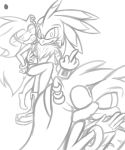  2014 accipitrid accipitriform amy_rose avian bird eulipotyphlan female gesture hedgehog hi_res jet_the_hawk kissing male mammal middle_finger monochrome renee-moonveil simple_background sonic_(series) sonic_riders white_background 