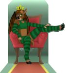  1:1 absurd_res chair chiropteran collaboration furniture girly hi_res kitshokat kitshokit male mammal minshft peryton pose queen royalty tojamishinku 
